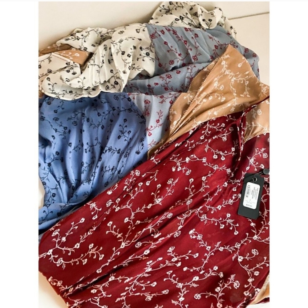 Nwt Rag & Bone Blue Multi Sam Patchwork Maxi Dres… - image 3